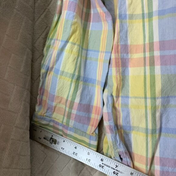 Blair Womens 2XL Dress Shirt Colorful Pastel Button Up Long Sleeve Collared - Picture 9 of 16